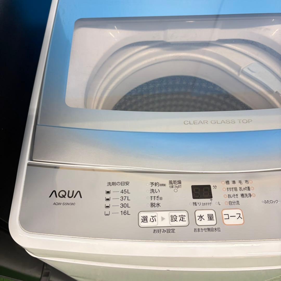 692 ガラストップ冷蔵庫　洗濯機　セット　小型　一人暮らし　2ドア　右開き