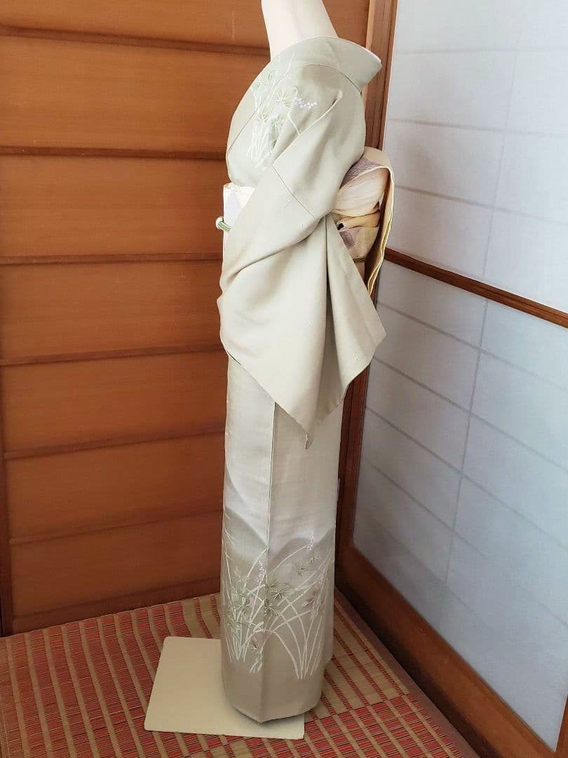 【逸品＊】紬の訪問着　染め紬　小糸染芸