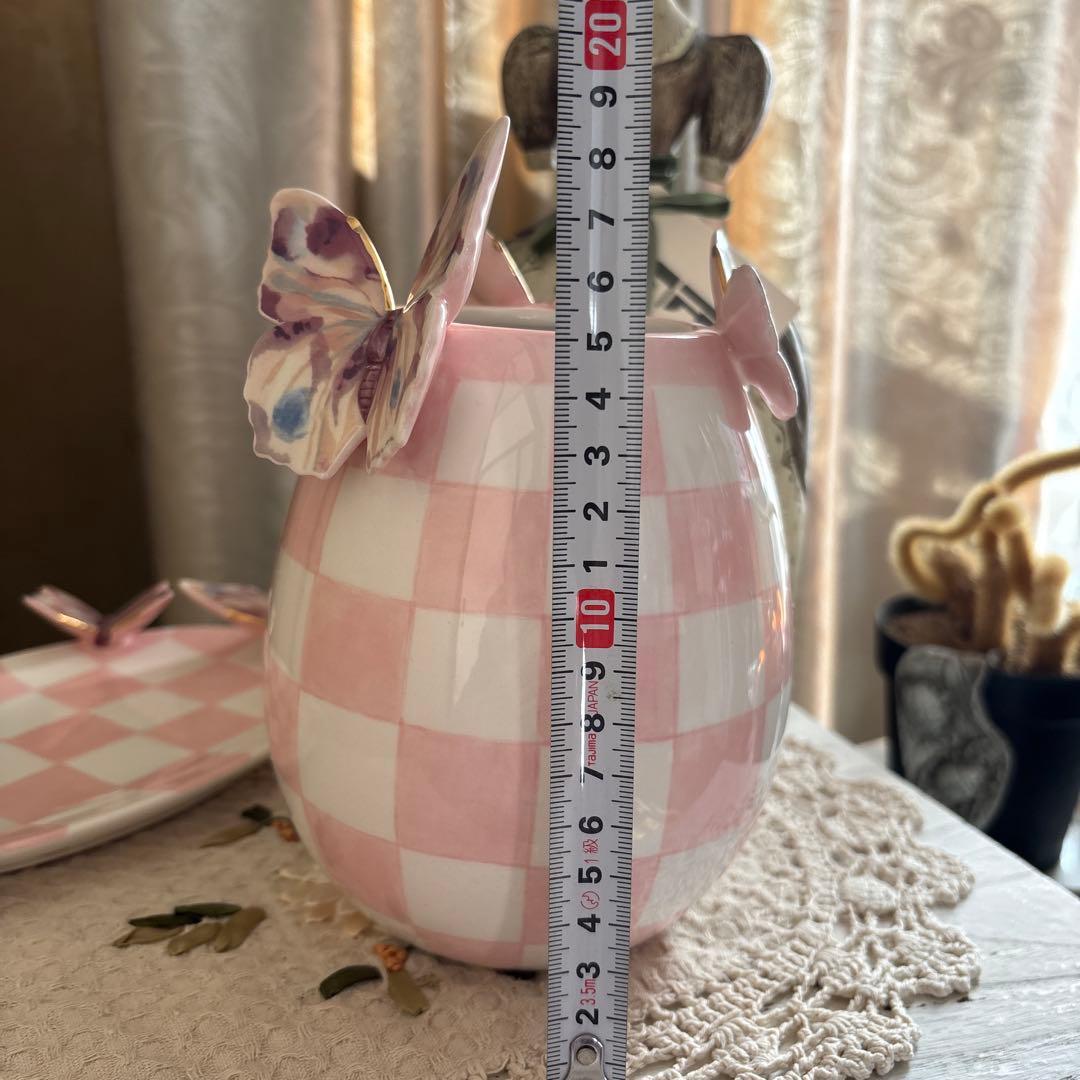 MACKENZIE-CHILDS 新作　セラミックトレイ、花瓶