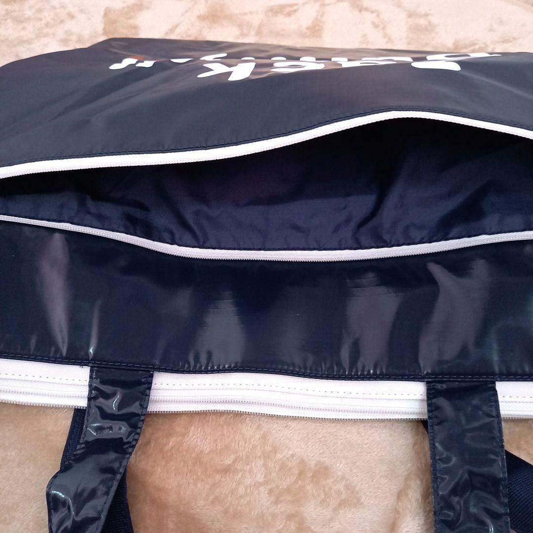 ジャックバニー　ボストンバッグ 男女兼用 ネイビー 光沢