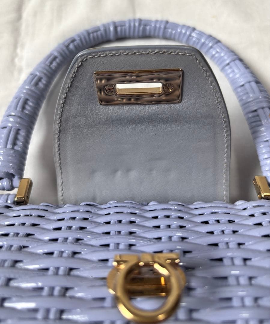 【Salvatore Ferragamo】 フェラガモ ミニ かごバッグ