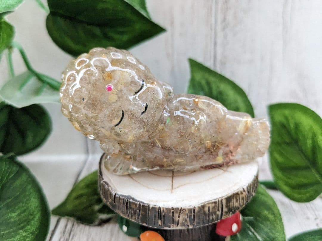 【ゼロ】アメジスト✕スコロライトのシマエナガちゃん形オルゴナイト☆他５点