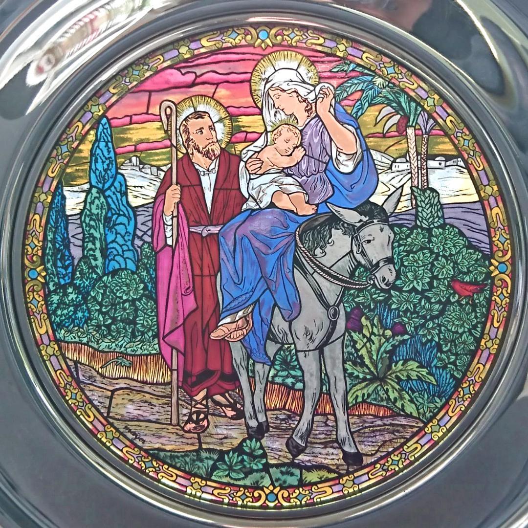 クリスマス ステンドグラスFlight into Egyptグラスマスターズ社