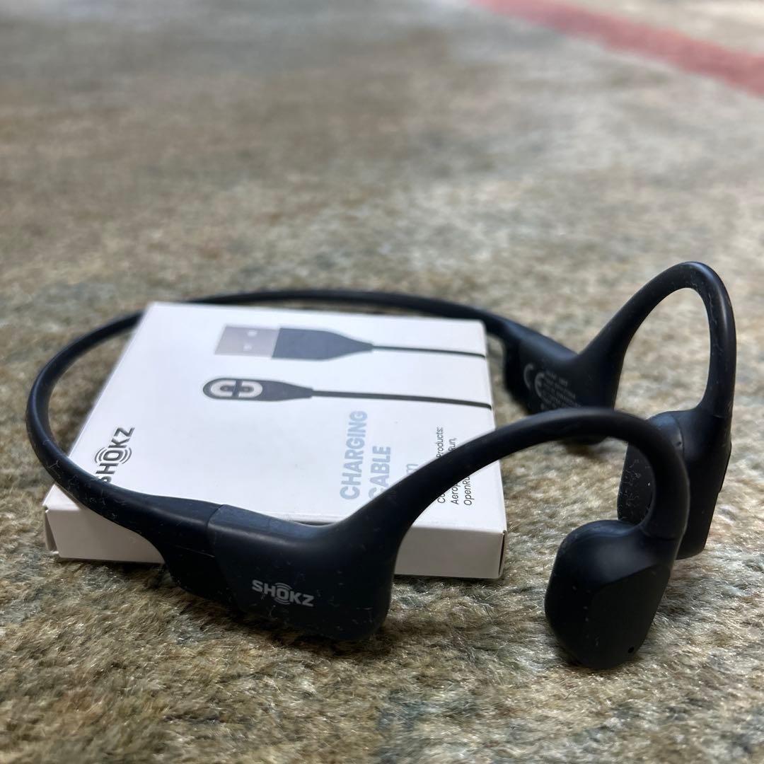 SHOKZ 骨伝導イヤホンオープンラン ブラック
