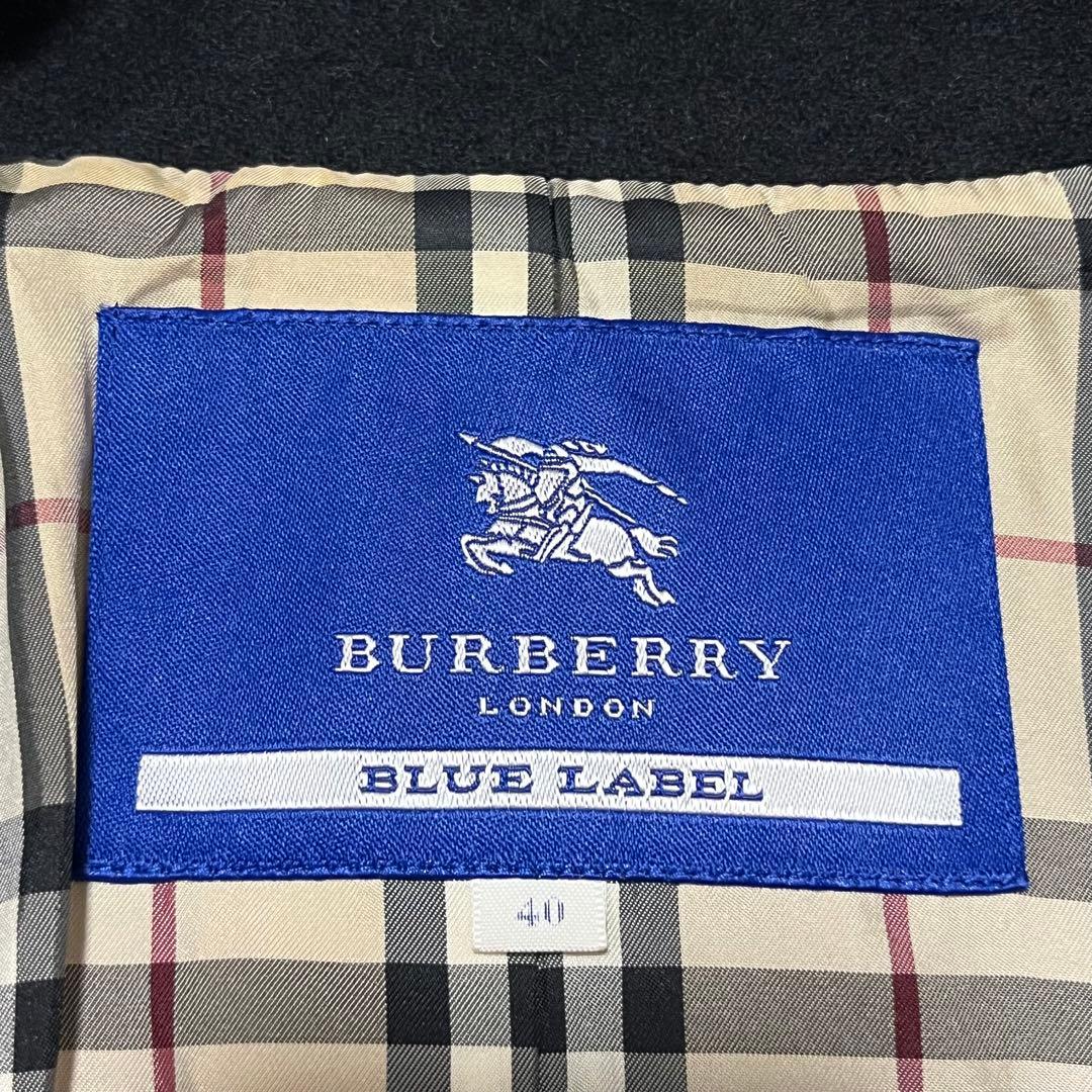 ✨美品✨ バーバリーロンドン ブルーレーベル ピーコート ウール アンゴラ L