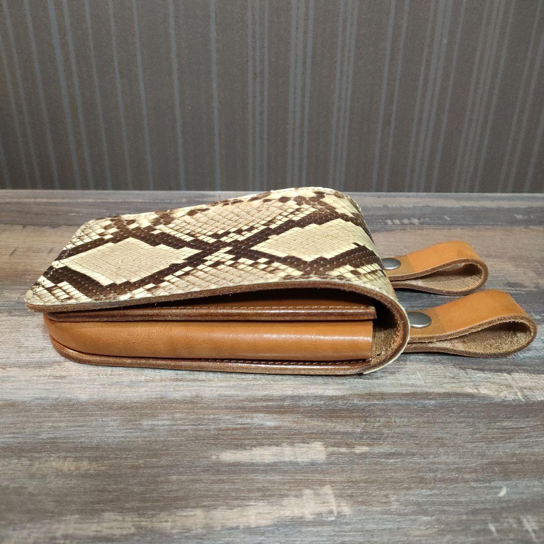 【美品．貴重】アルズニ　ALZUNI　メディスンバッグ　パイソン