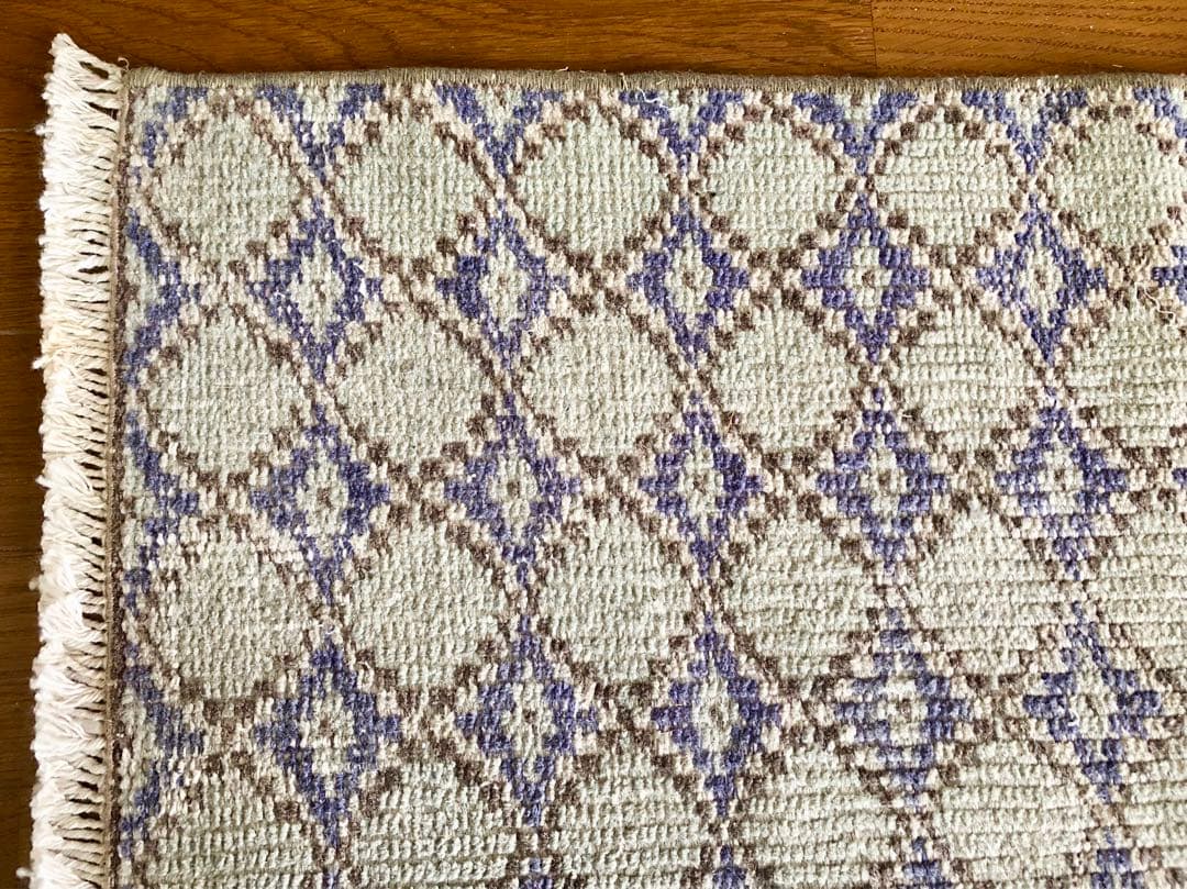 ✴︎1960年代 ヴィンテージ・トルコラグ✴︎lavender/ice-gray