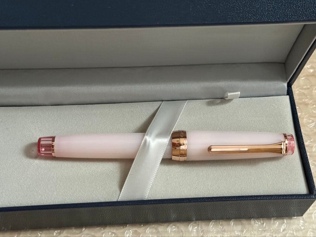 八文字屋　オリジナル　久保桜ブルームピンク　万年筆　極細字　EF