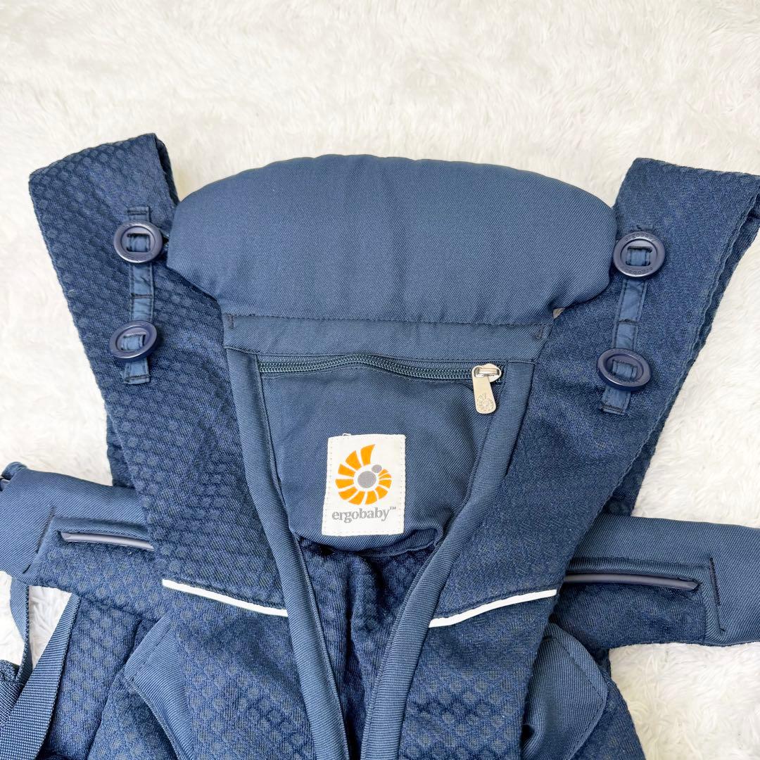 極美品 エルゴベビー オムニブリーズ 抱っこ紐 ミッドナイトブルー