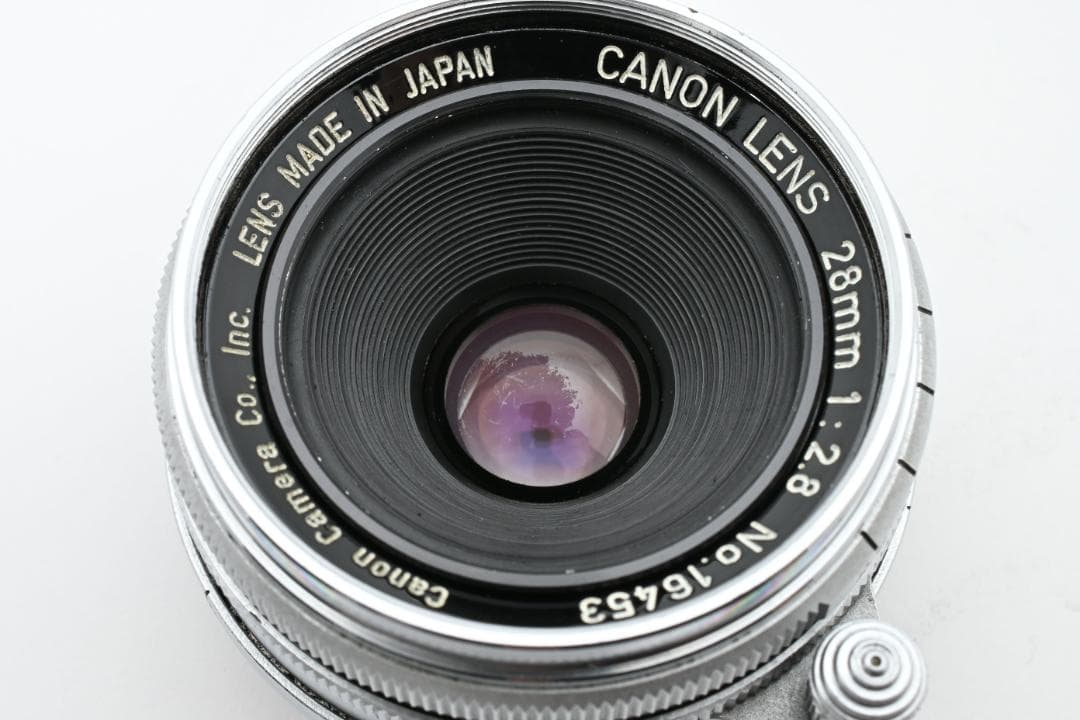 【美品】Canon キャノン 28mm F2.8 L39 レンズ #315