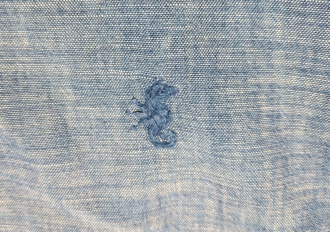 45R タツノオトシゴダンガリーシャツ 日本製 美品