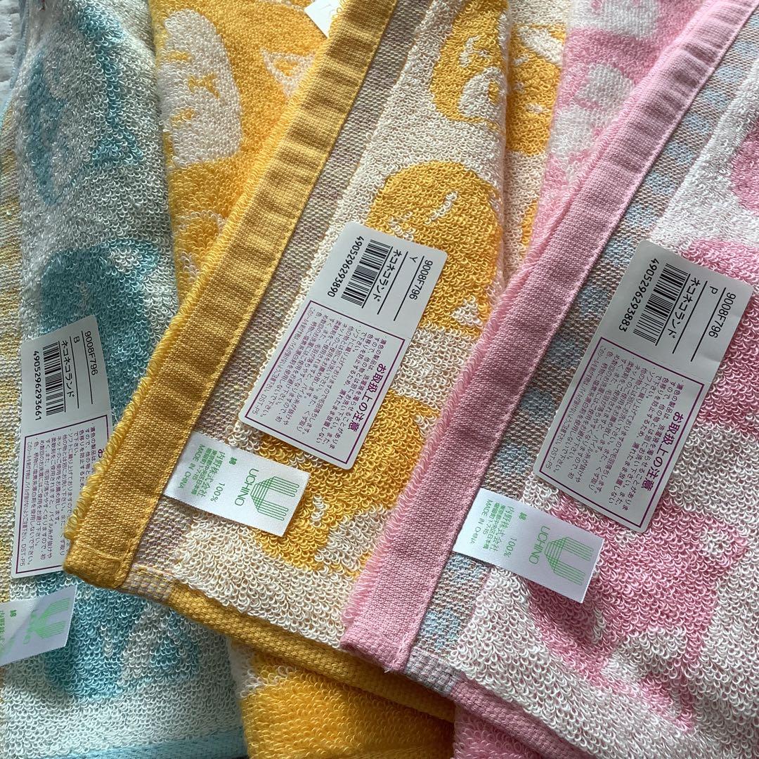 UCHINO 甘撚り バスタオル フェイスタオル まとめ売り 猫 ふわふわ