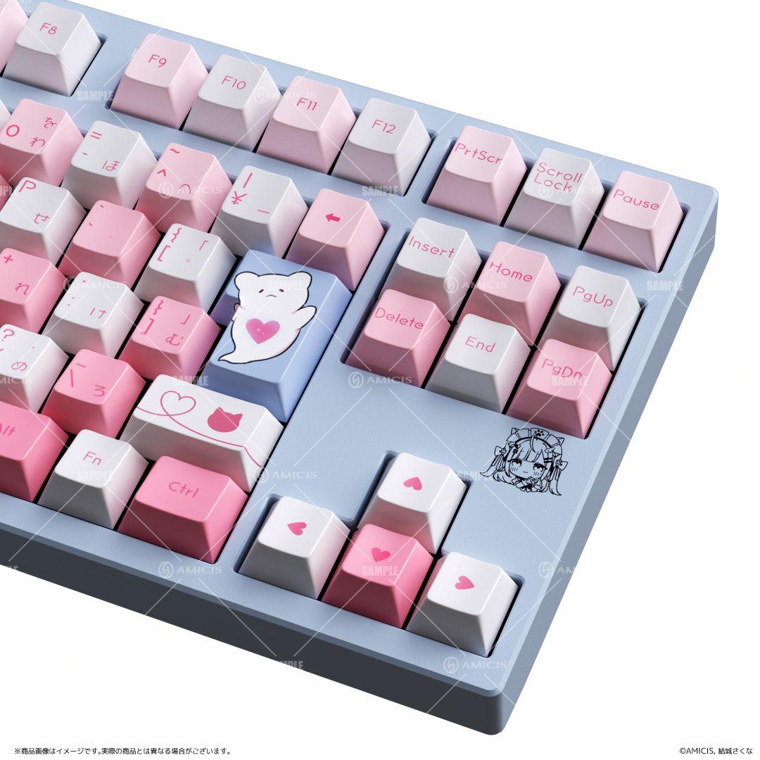 結城さくな × AMICIS ゲーミングキーボード 80HE 日本語配列