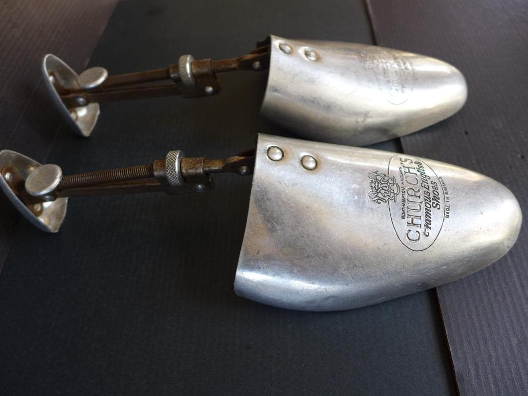 時代物　戦前　古いCHURCH’S シューキーパー　7x8 M 英国製　レトロ