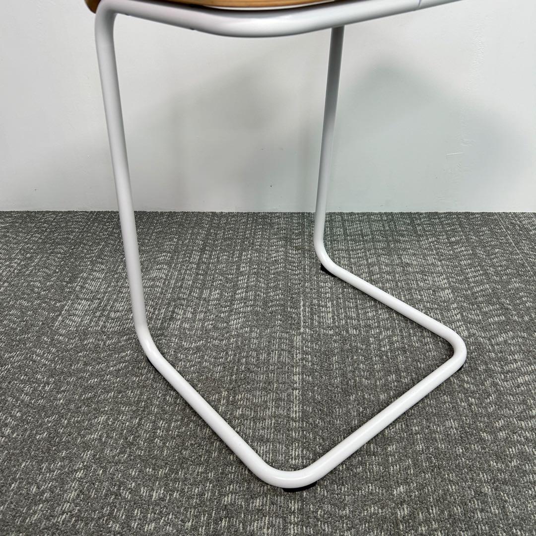 ②Knoll/ノル トボガン プルアップテーブル　ホワイトxホワイトオーク