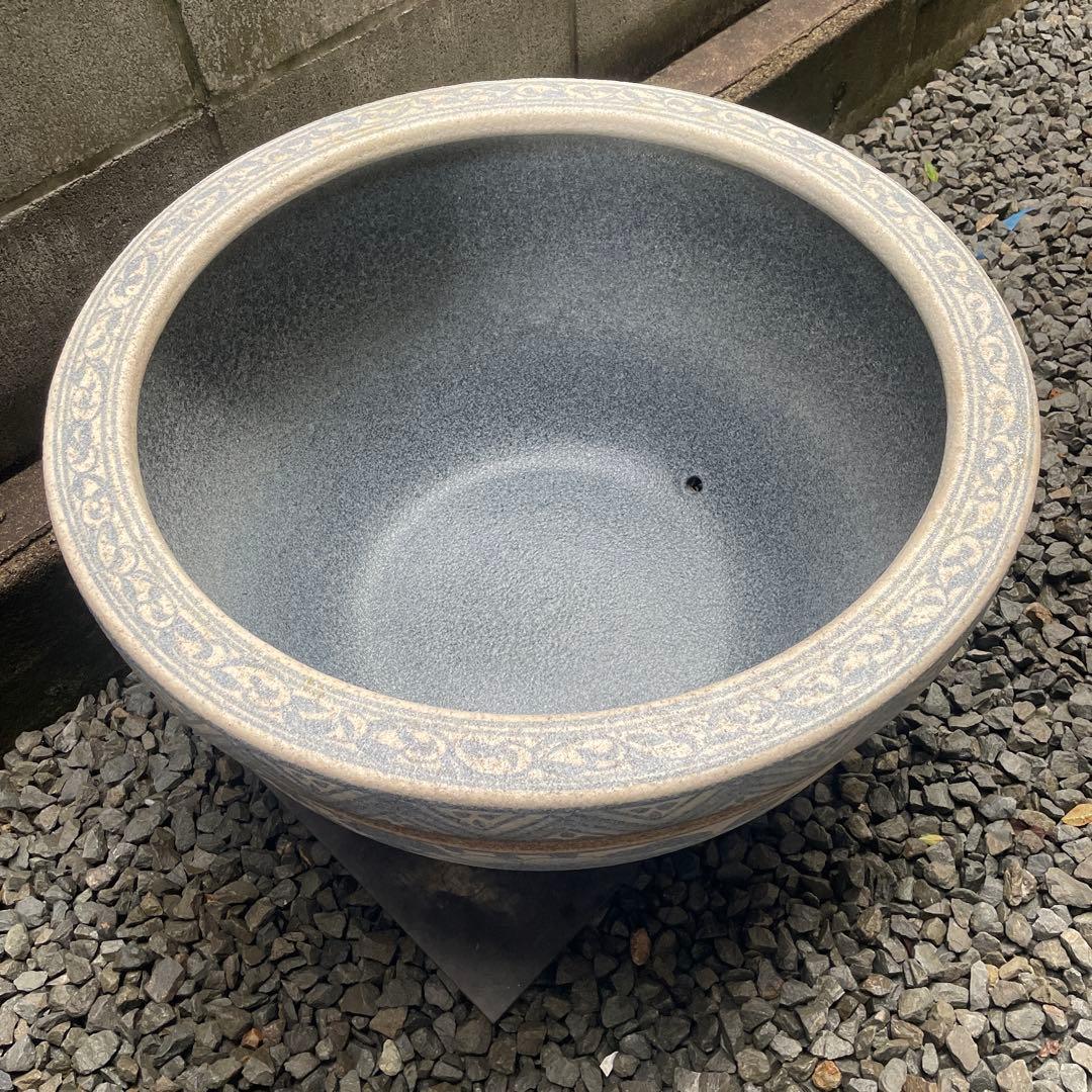 睡蓮鉢　金魚鉢　メダカ鉢　水鉢　21号63cm 大型