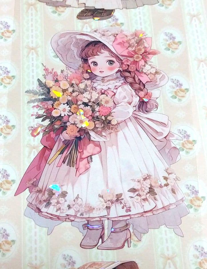 廃盤品✩J1118＃几味甜风(贝壳光)奶泡匣子切り売り海外人物女の子AIマステ