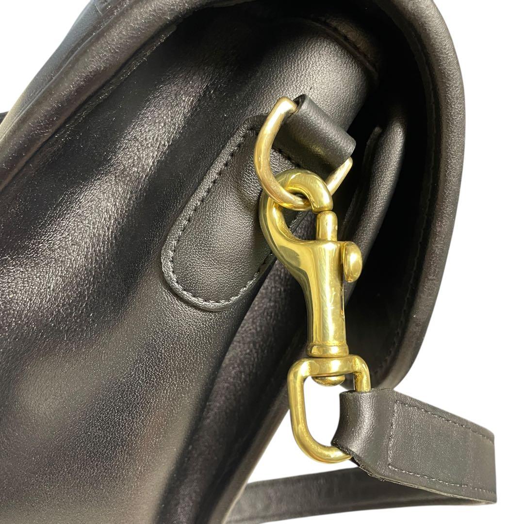 「美品」　オールドコーチ　9977 USA 2way ブラック　ショルダーバッグ