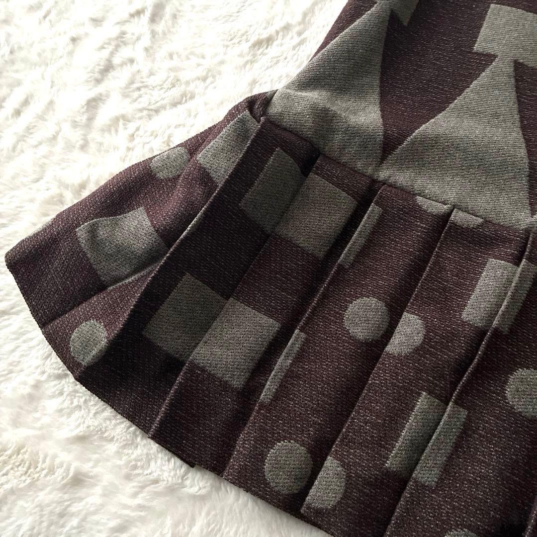 美品 希少✨ヴィヴィアン ウエストウッド 変形 プリーツ ワンピース 総柄