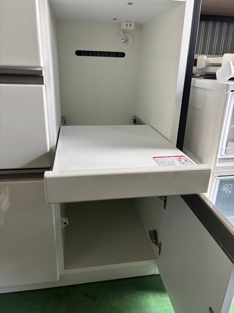 ニトリ★キッチンボード★食器棚★アルミナ2 100KB ★ホワイト★