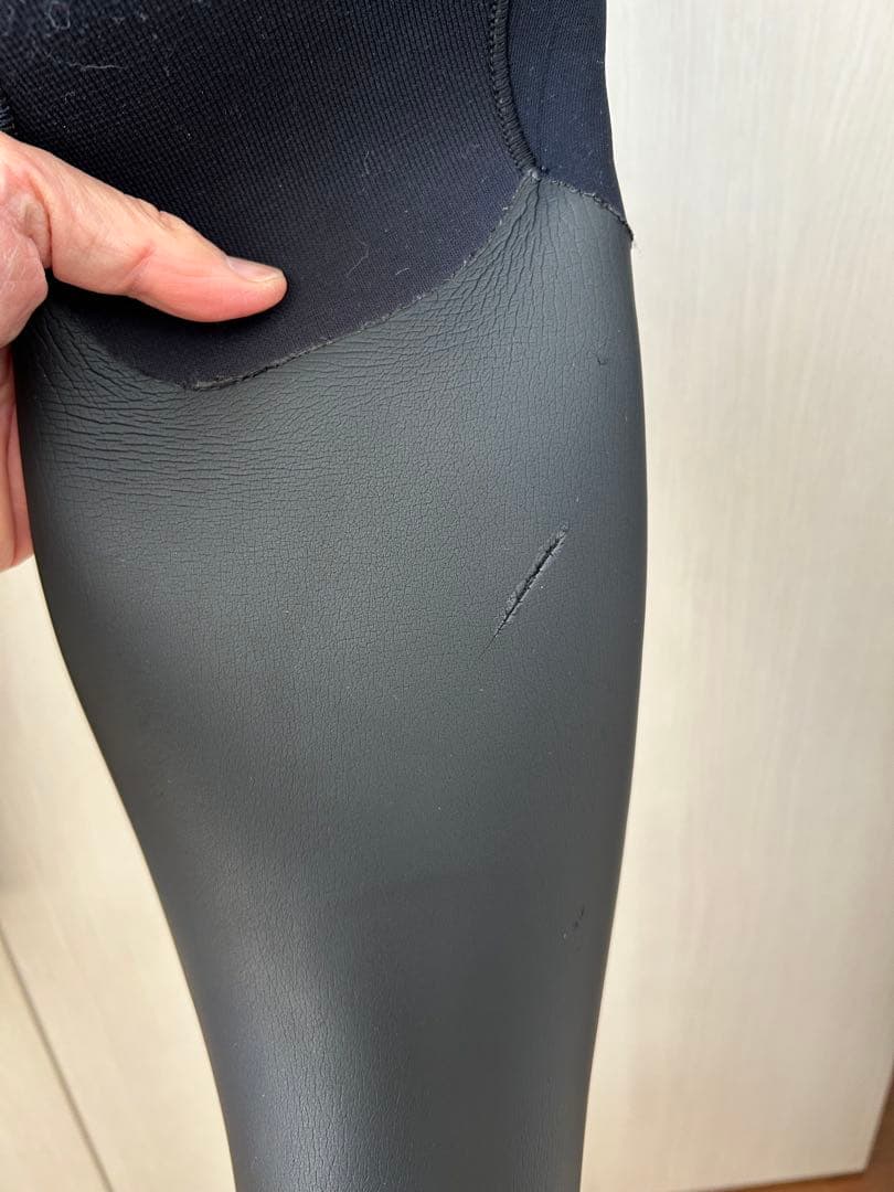 RASH ウェットスーツ　セミドライ　ML ラバー柔らか　オールブラック　激シブ