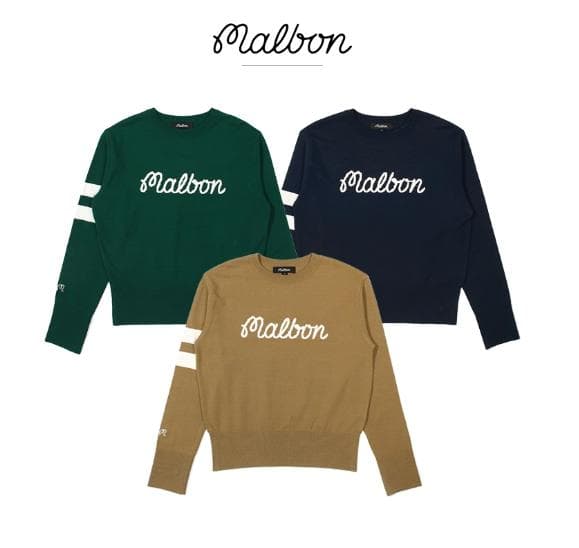 Malbon Golf セーター 韓国限定 修身フィット 保暖ニット 即購入可