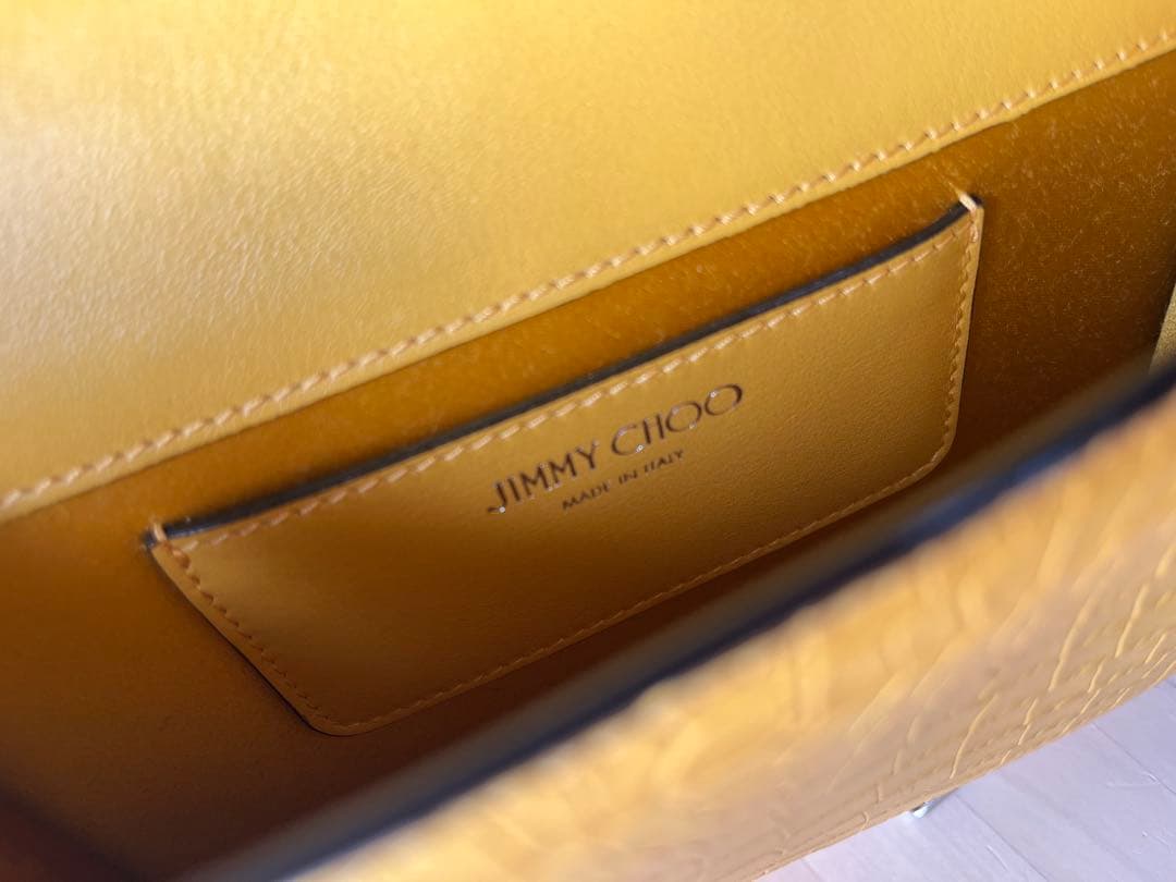 JIMMY CHOO イエロー ショルダーバッグ クラッチバッグ