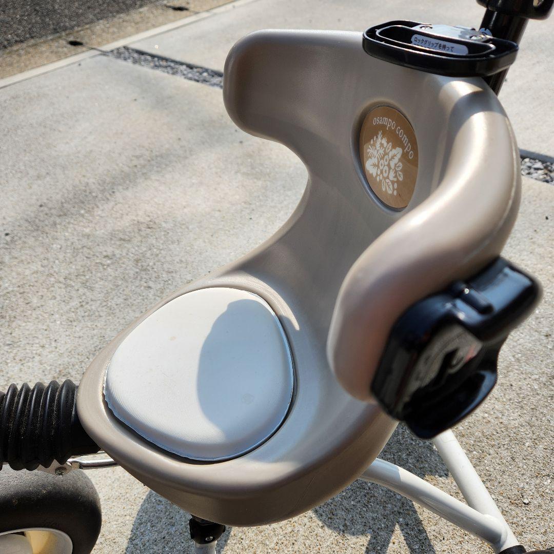 ides 折りたたみおさんぽコンポ　折りたたみ三輪車　ベージュ