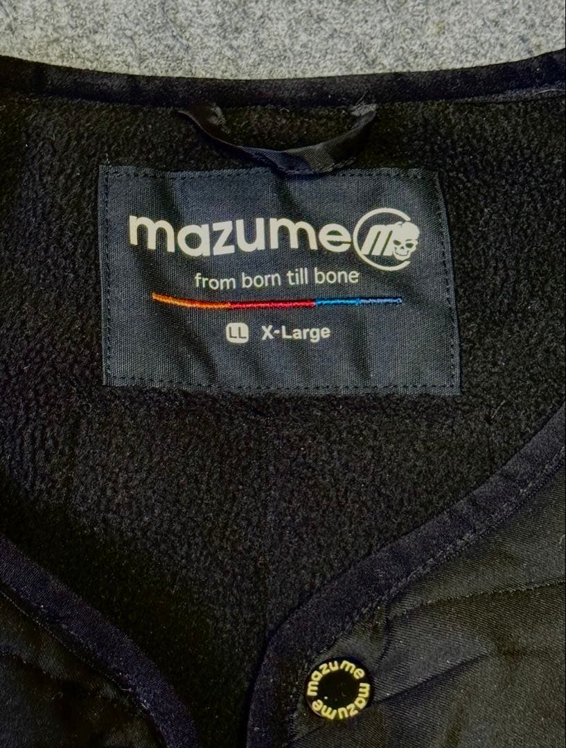 MAZUME フィッシングヒーターベスト ブラック XL