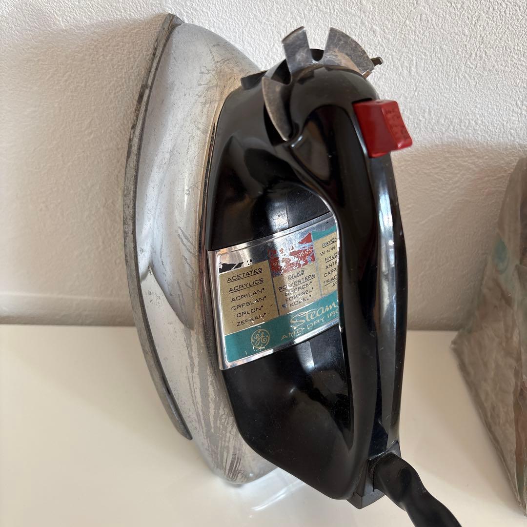 GE Steam and Dry Iron 年代物 レトロ 動作確認済み