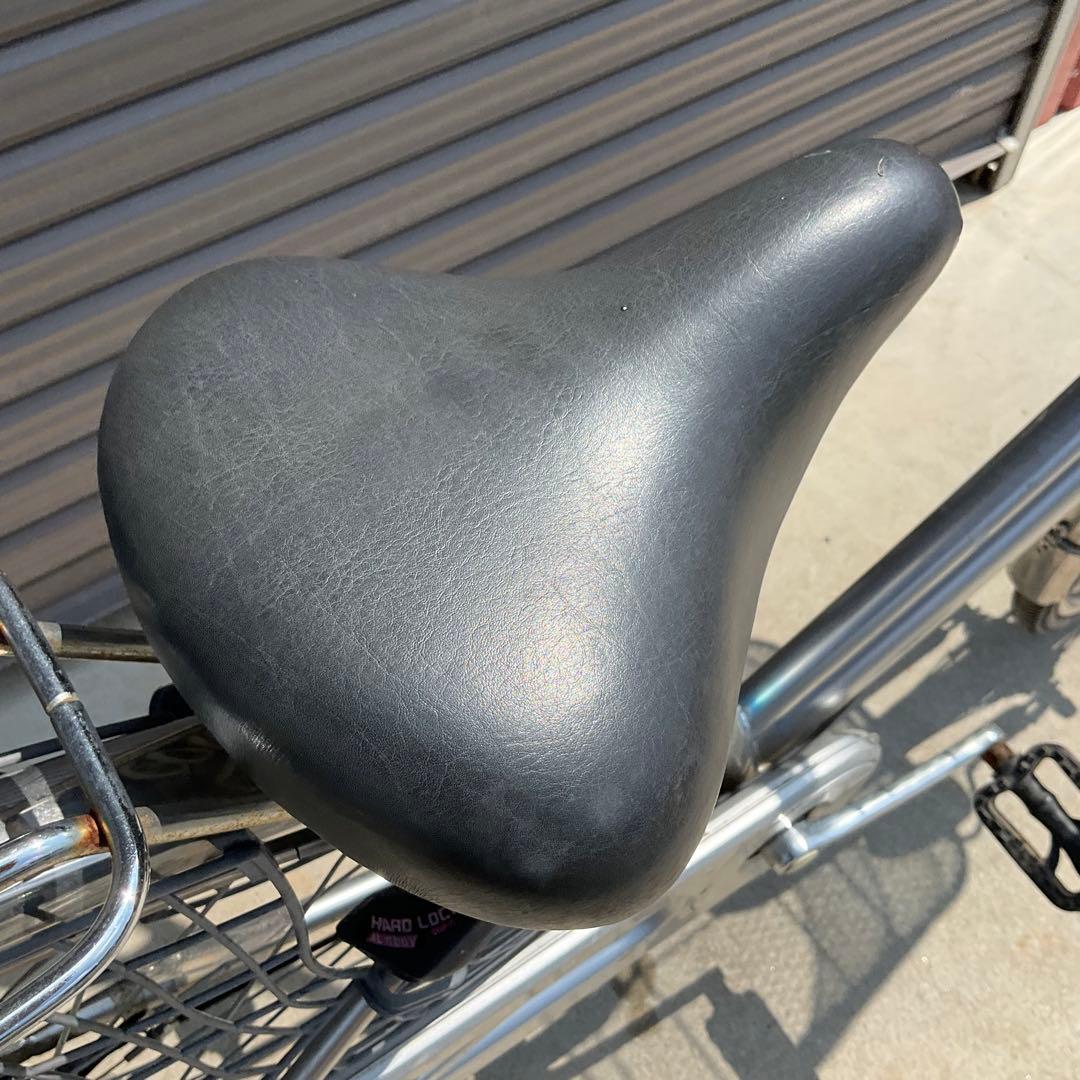 ママチャリ 27インチ カゴ/鍵/オートライト付き身長155cmから