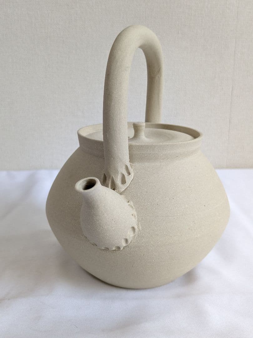 宇田芳宇 白泥ボウフラ ボーフラ 上手 煎茶道具