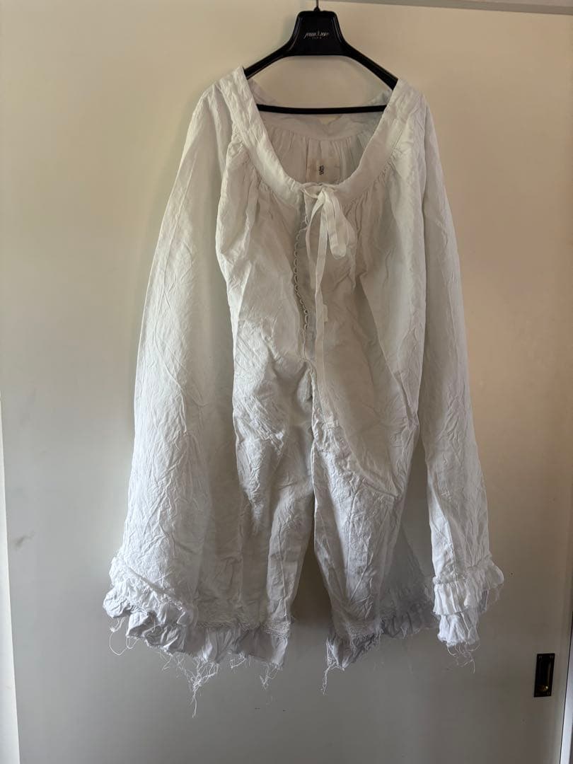 gasa フリルギャザーワイドパンツ