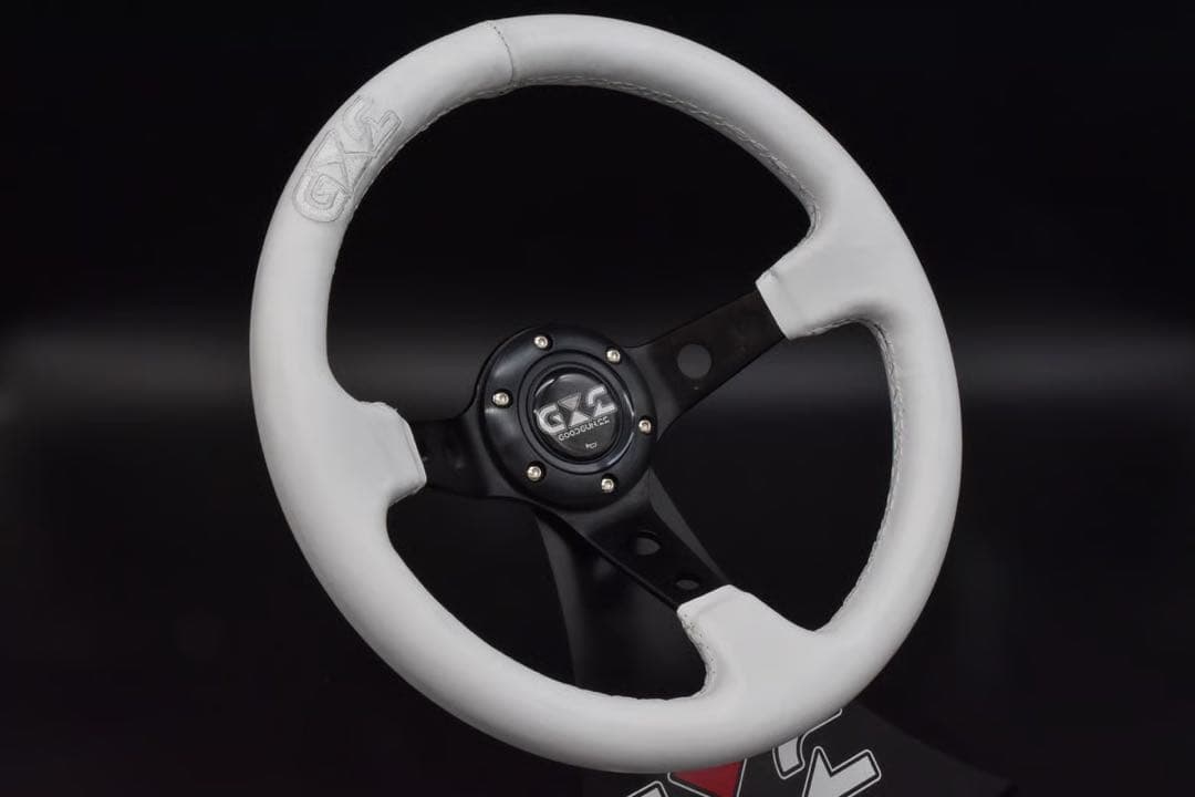 GOODGUN ホワイトレザー ステアリング