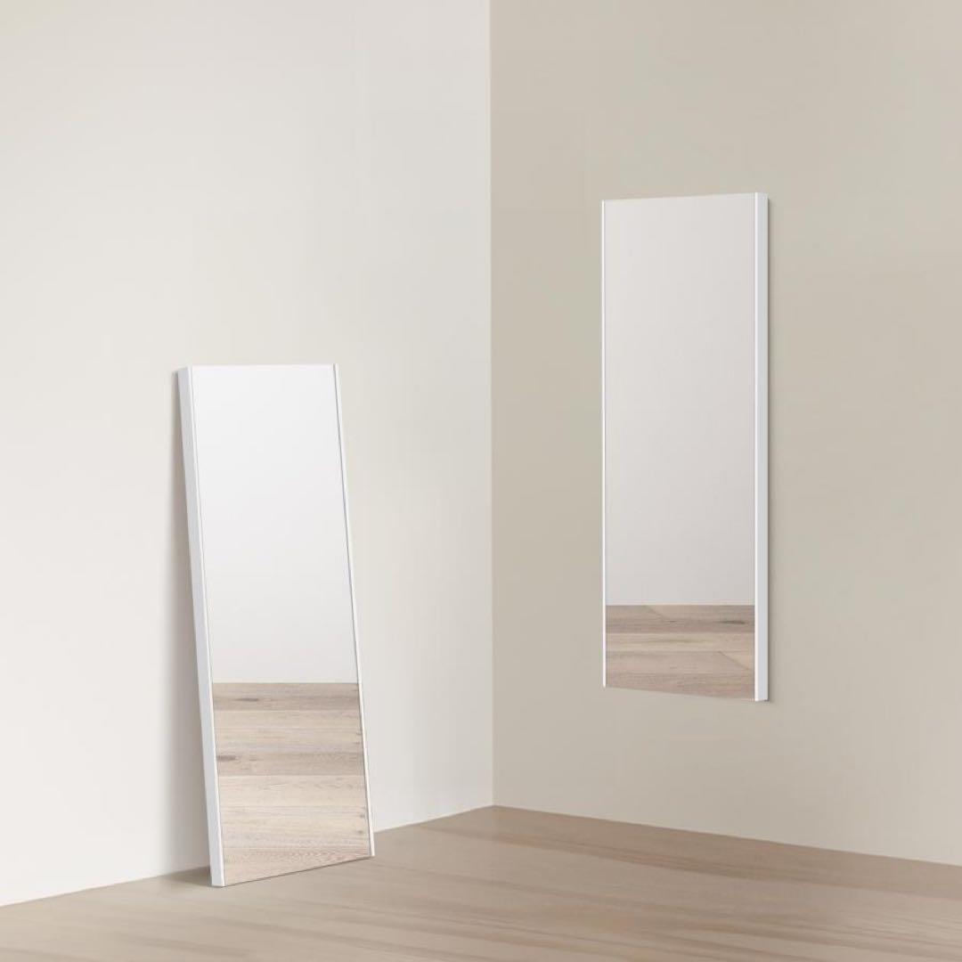 【新品】ゴールド 壁掛け 姿見ミラー 全身鏡 40x145cm 防災 地震対策