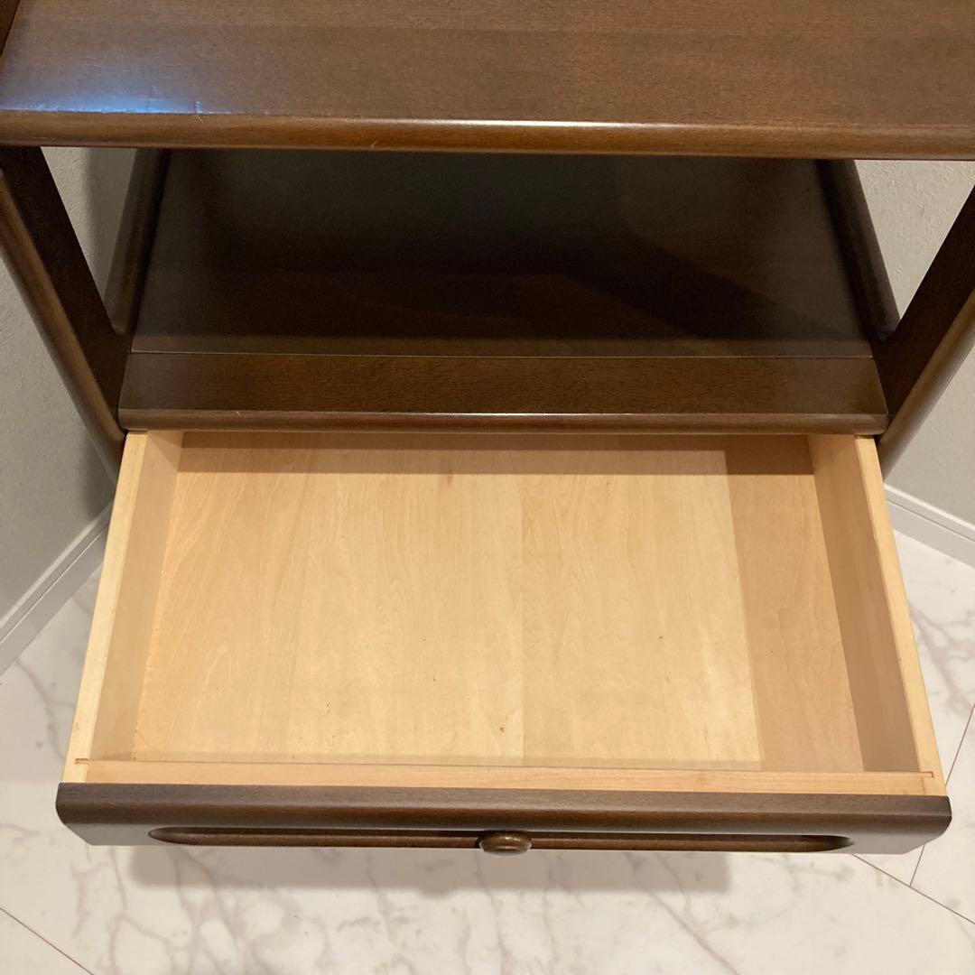 カリモク家具　 サイドボード　電話台　引き出し有　キャビネット　昭和レトロ