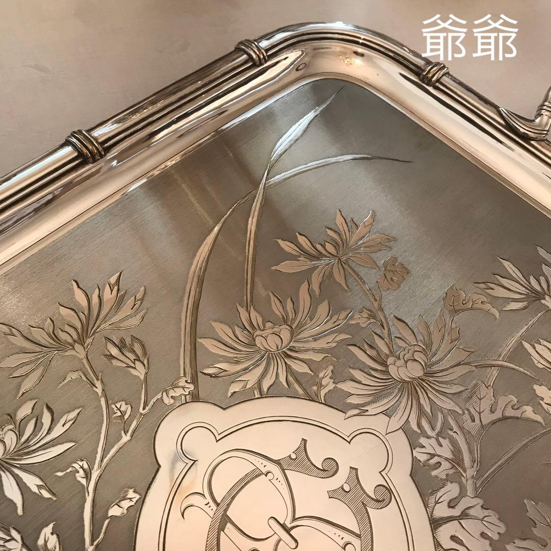 Christofle クリストフル／トレイ「アールヌーヴォー／シノワズリ」