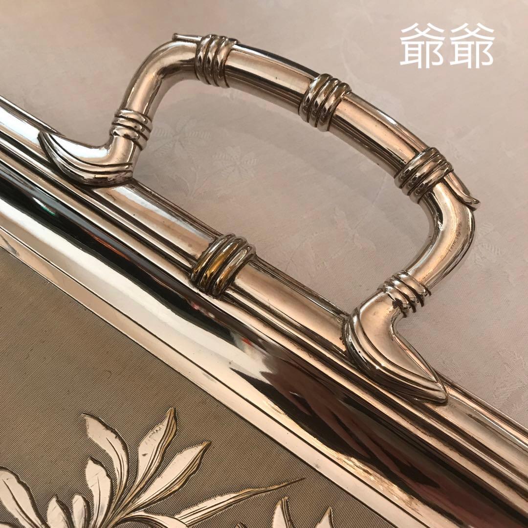 Christofle クリストフル／トレイ「アールヌーヴォー／シノワズリ」