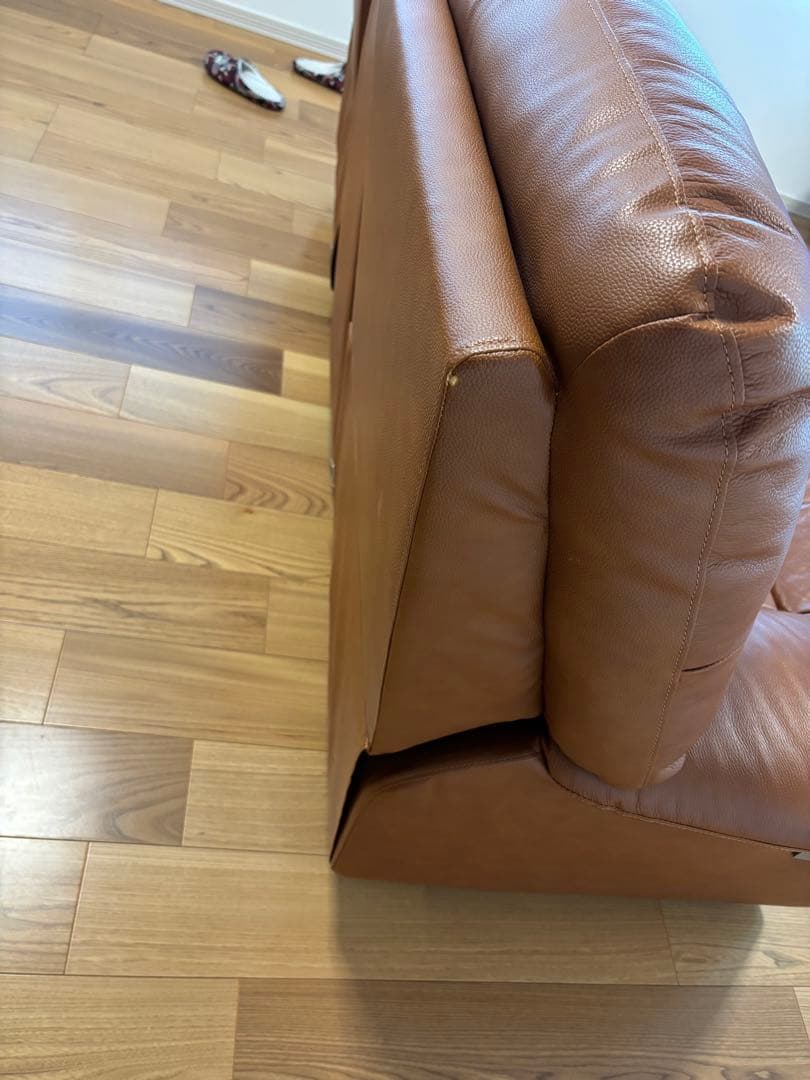 最終値下げ　ヤマダオリジナル電動リクライニングソファ　ライトブラウン　3人掛け