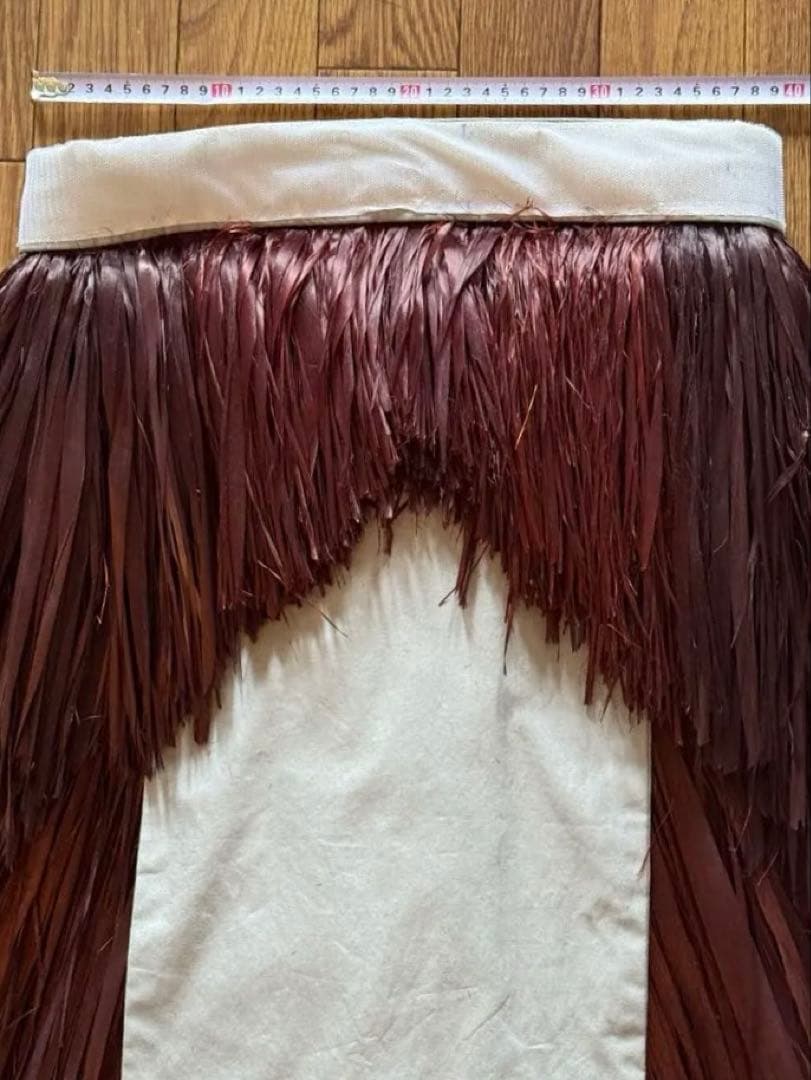 タヒチアンダンス　マロ　ショートモレ　茶色　グレー　ウエスト加工あり　衣装