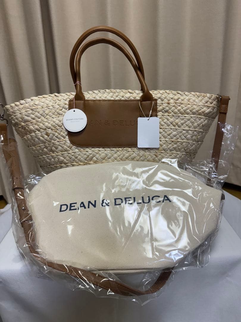 SALE！DEAN & DELUCA ストロー かごバッグ大