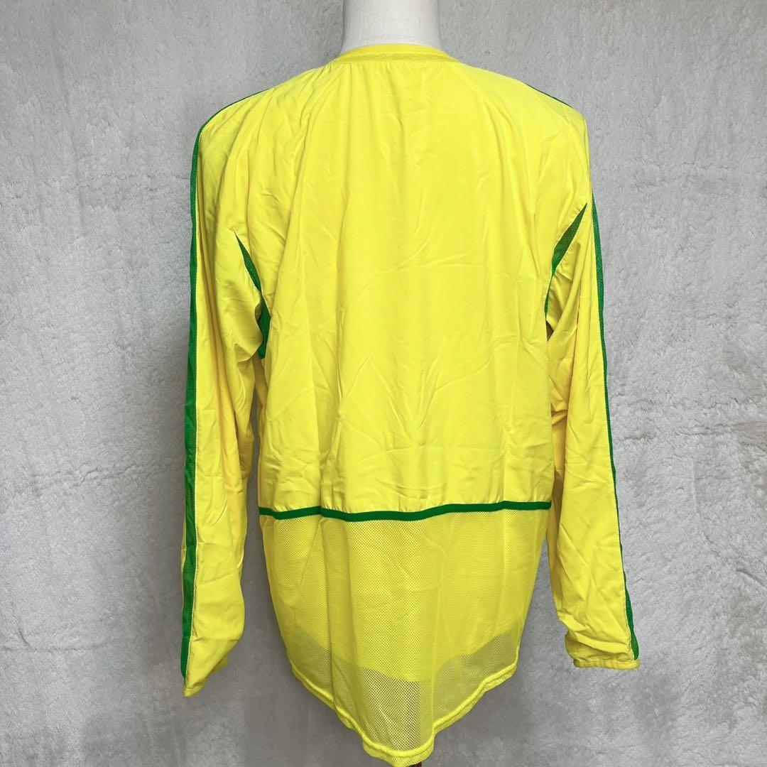希少 日韓W杯 ブラジル プレーヤー支給 2レイヤー オーセンティック 長袖 L