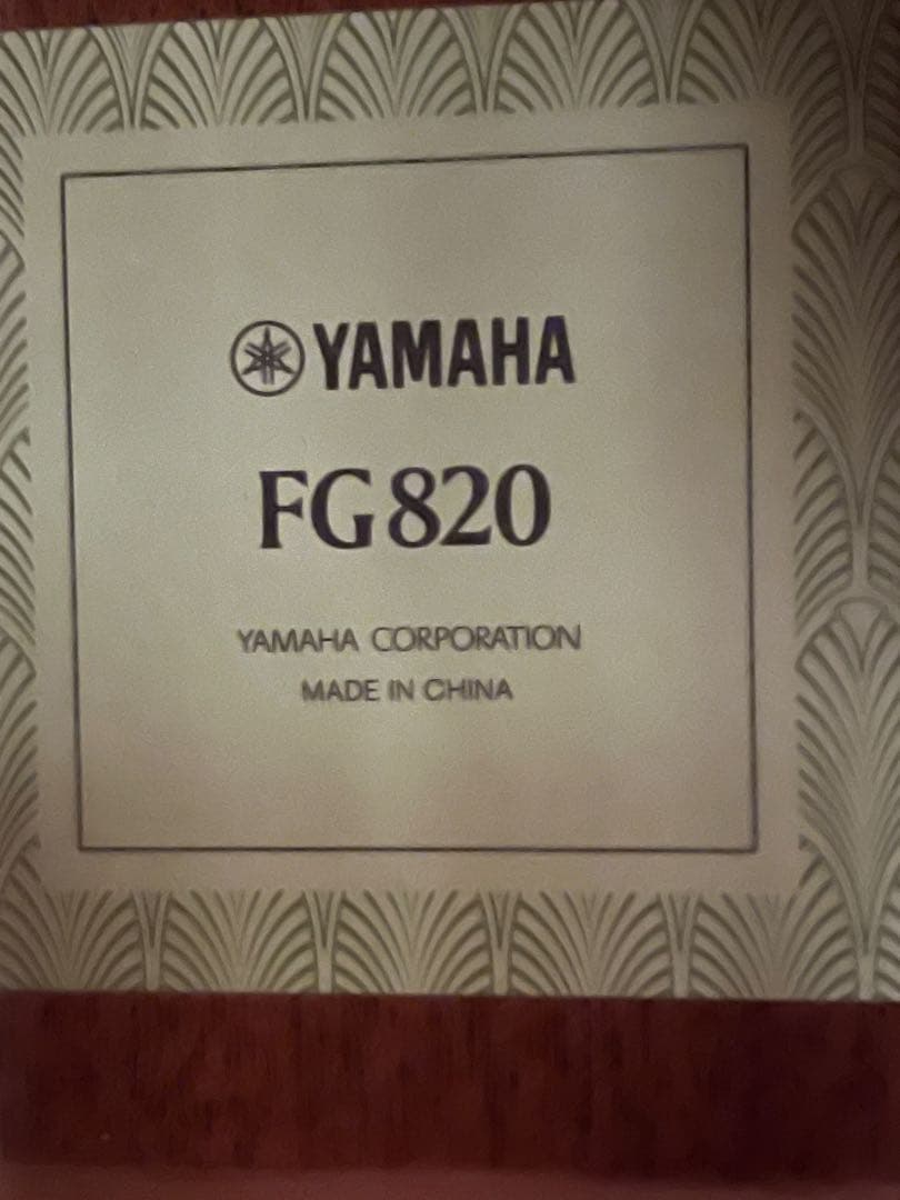 chanヤマハFG820ＢＬ