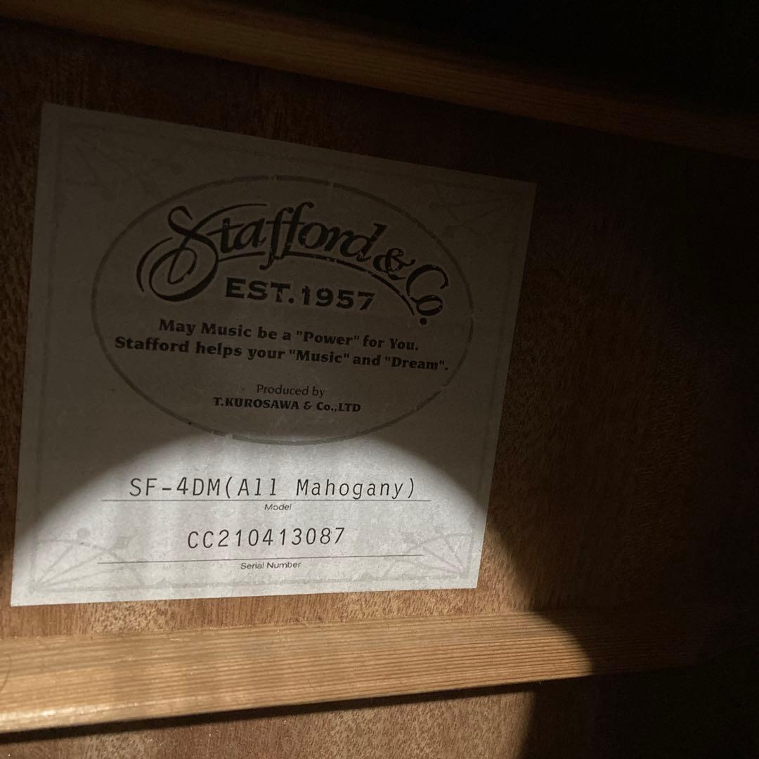 Stafford SF-4DM ALL mahogany エレアコ