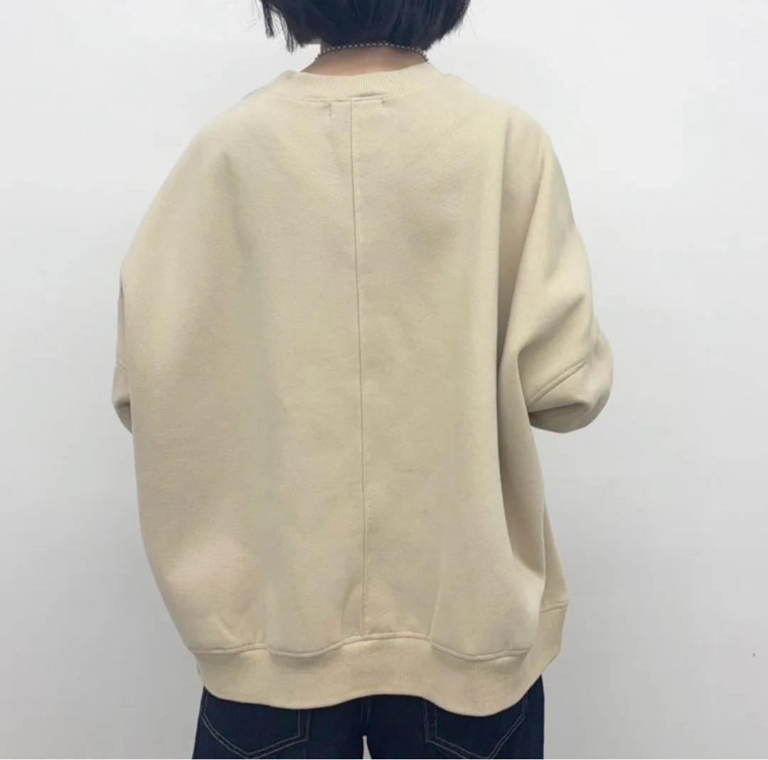 新品 クルーネック スウェット ライトグレー あったか 裏起毛 CYNICAL