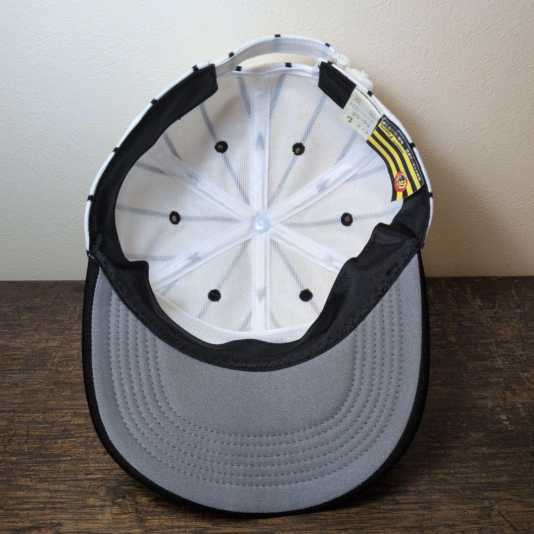 阪神タイガース 縦縞キャップ 昭和レトロ 田口帽子 日本製 Lサイズ