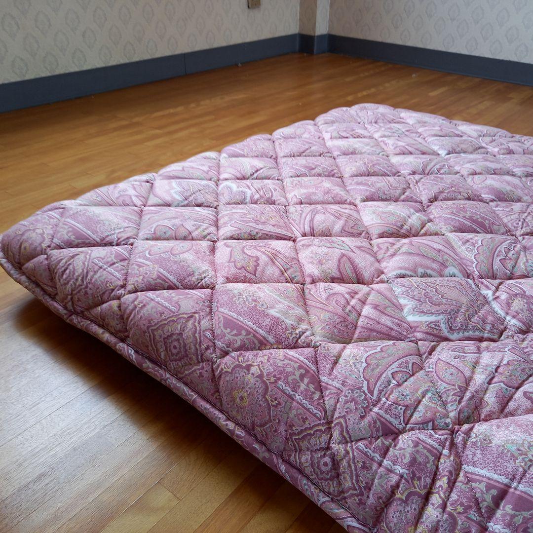 ホテル仕様 羽毛を越えた 掛け布団 極厚 体圧分散 敷布団 ペアセット日本製⑦