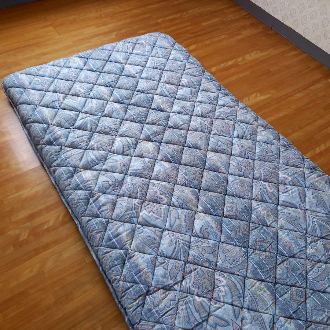 ホテル仕様 羽毛を越えた 掛け布団 極厚 体圧分散 敷布団 ペアセット日本製⑦