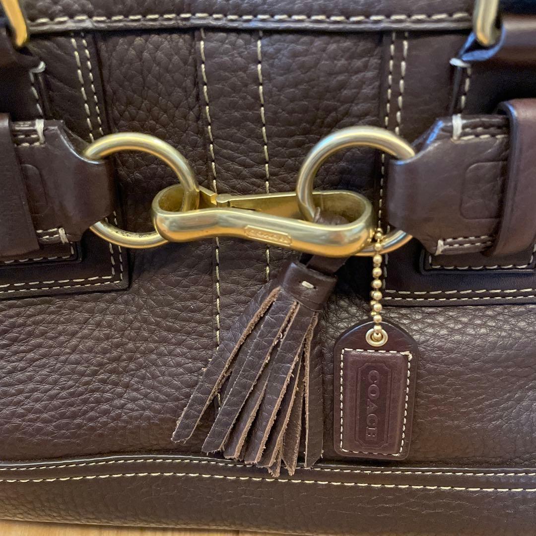COACH ダークブラウン ハンドバッグ