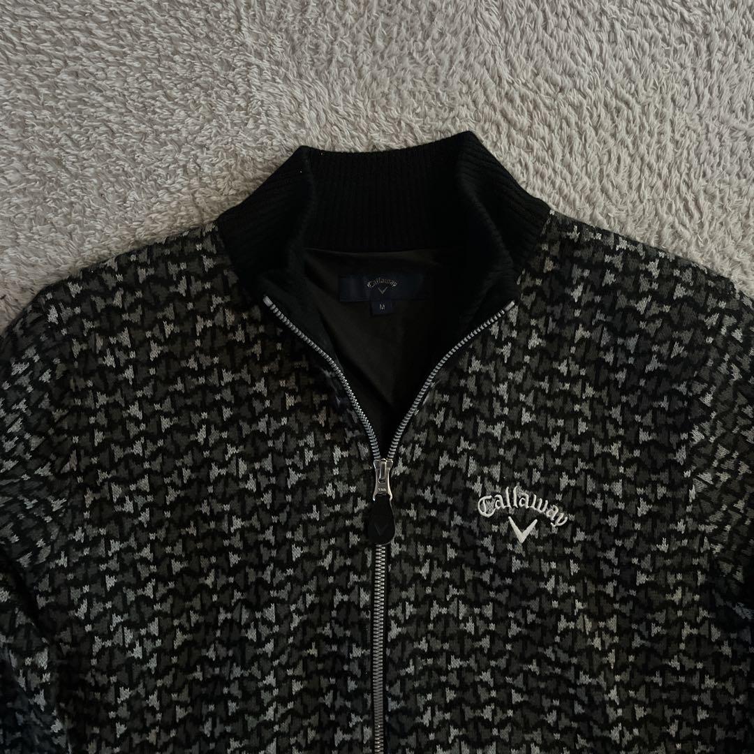 【超美品】Callawayジップジャケットブラック/グレー 美品 ゴルフスポーツ